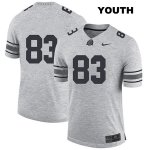 Youth NCAA Ohio State Buckeyes Terry McLaurin #83 College Stitched No Name Authentic Nike Gray Football Jersey QI20O78SQ